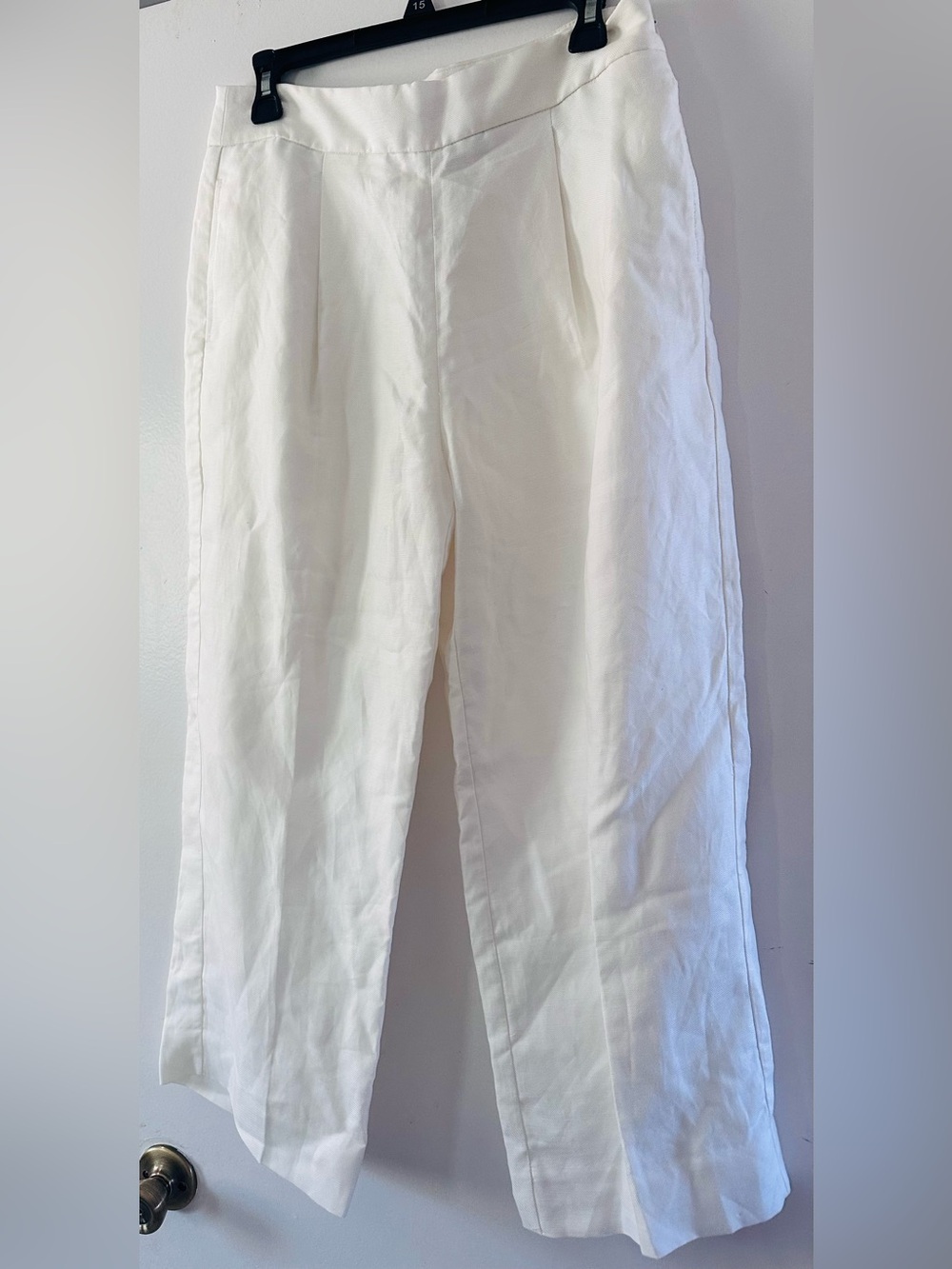 J. Crew Linen White Pants